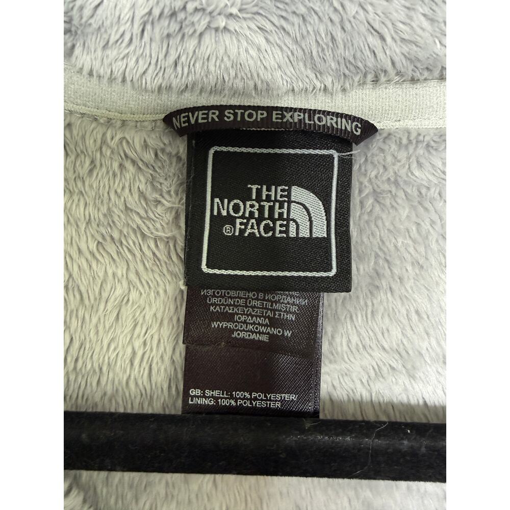 The North Face Women’s Medium Gray Pink Full Zip Fleece Jacket Cozy Athleisure - Picture 4 of 8